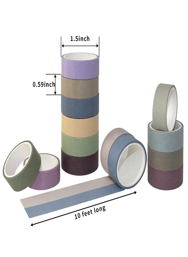 Mooker Set of 20 Rolls Washi Tape, Colored Masking Tape, Nature Colorful Decorative Tapes for Arts, Crafts, Journals with Markers, Scrapbooking - 15mm Wide - Image 4