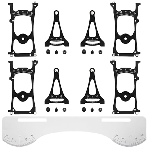 AMK 110 RC Car Setup Gauge Tool for Suspension and Steering Adjustment 110 Scale RC Car Alignment Tool Camber Toe Slip Angle Gauge Precision Adjustment for Racing Drifting Tuning RC Setup Tool - Image 1
