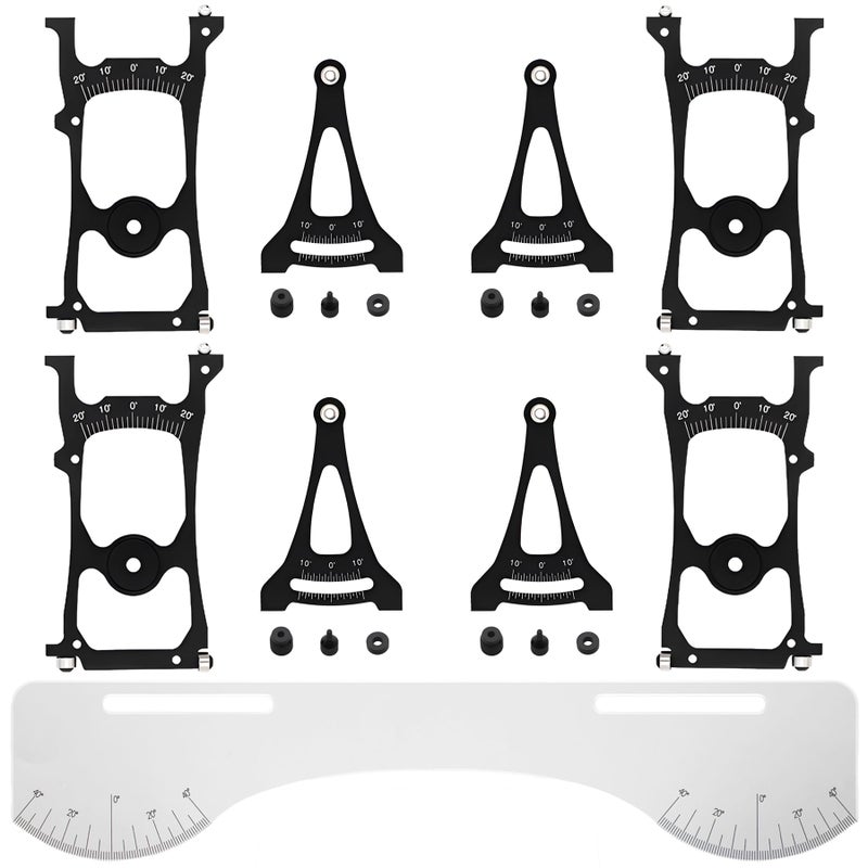 AMK 110 RC Car Setup Gauge Tool for Suspension and Steering Adjustment 110 Scale RC Car Alignment Tool Camber Toe Slip Angle Gauge Precision Adjustment for Racing Drifting Tuning RC Setup Tool - Image 3