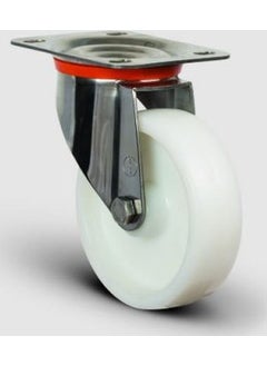 Emes Stainless Inox, Swivel Plate Connection, Ball Bearing, Polyamide, Medium Industrial Wheel Diameter: 125 - Ssez01 Hbz 125 