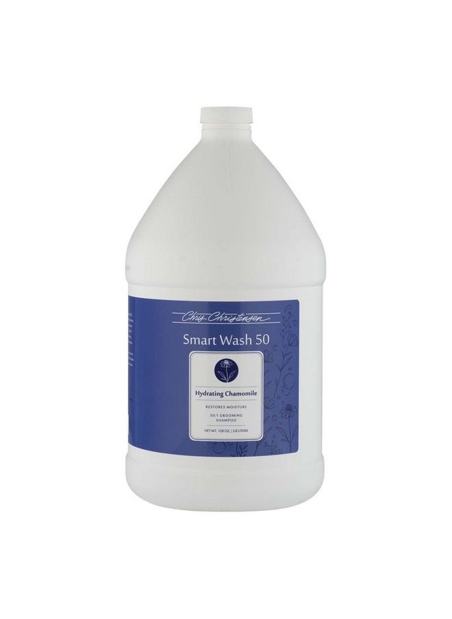 Chris Christensen Chris Christensen SmartWash50 Hydrating Chamomile Ultra Concentrated Dog Shampoo, Makes up to 50 Bottles Groom Like Professional, Delightfully Fragranced Suitable for All Coats Made in The USA, 1 Gal  - Image 1