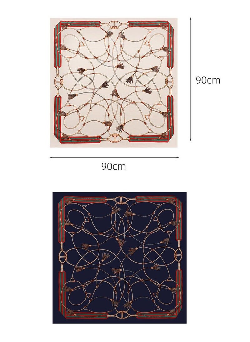 عبوتان من وشاح الرأس الكبير المربع من الساتان للنساء، وشاح يشبه الحرير، وشاح رأس خفيف الوزن من الساتان، وشاح للرقبة، وشاح شعر للنساء والفتيات، ولف الشعر والنوم (35 بوصة × 35 بوصة) - Image 2