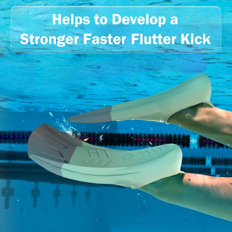 Gintenco Swim Fins  Kids Swim Training Fins For Lap Swimming  Travel Size Flippers With Mesh Bag  Silicone Swimming Fins For Kids Teens Adults Women Men - Image 3