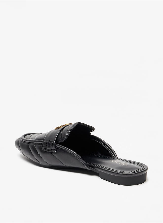 Celeste - Women's Quilted Slip-On Mules - Image 1