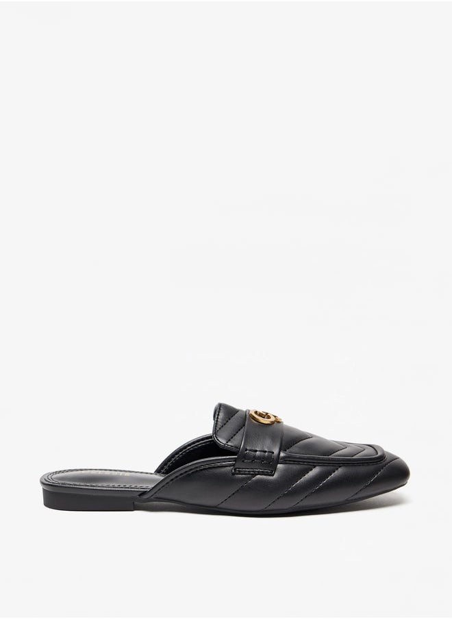 Celeste - Women's Quilted Slip-On Mules - Image 1