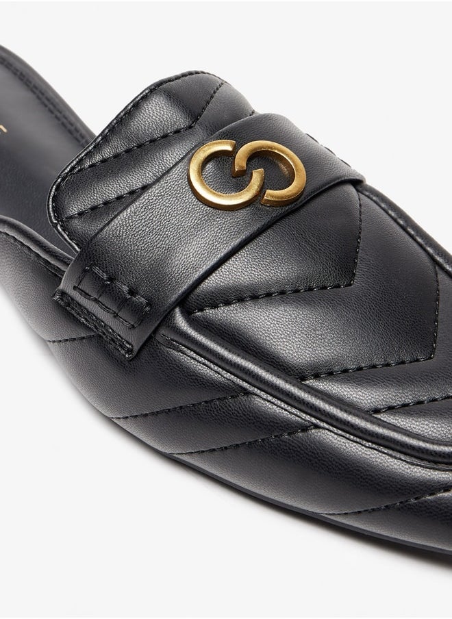Celeste - Women's Quilted Slip-On Mules - Image 1