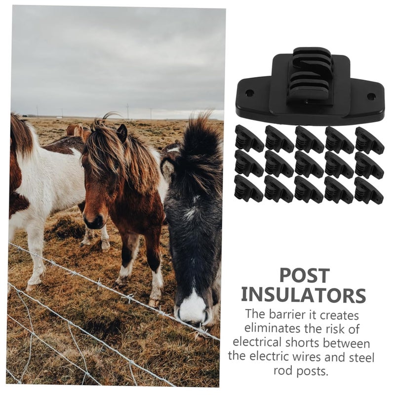 50Pcs Electric Fence Insulators for Livestock Durable Weatherproof Fencing Insulators for Secure Containment High Strength Fit and Excellent Insulation - Image 4