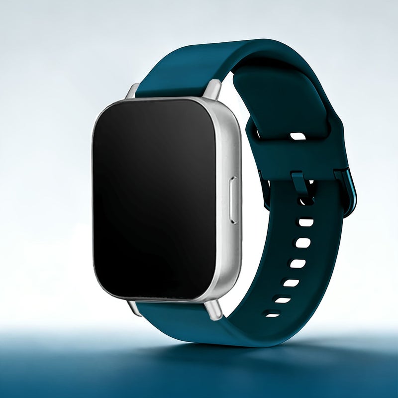 Color Matching 22mm Smartwatch Strap For Redmi Watch 5 Lite 5 Active And Xiaomi Watch 2 Pro S4 S3 S2 S1 Mi Color 2 Plus Fine Wristbands And Various Watch Models Dark Green - Image 1