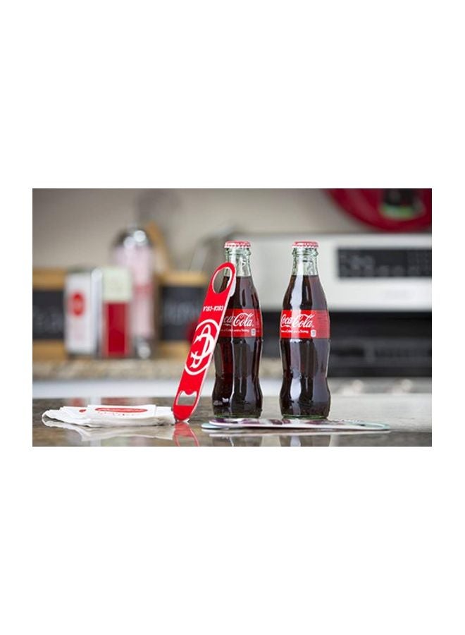 Tablecraft Coca-Cola Classic Logo Flat Bottle Opener, Red - Image 3