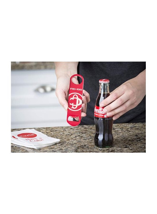 Tablecraft Coca-Cola Classic Logo Flat Bottle Opener, Red - Image 4