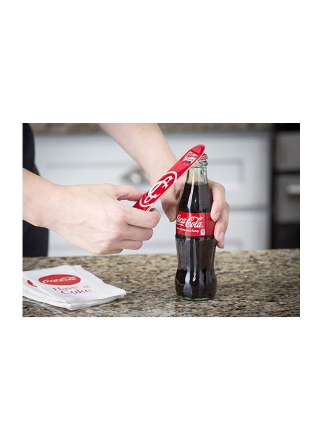 Tablecraft Coca-Cola Classic Logo Flat Bottle Opener, Red - Image 5