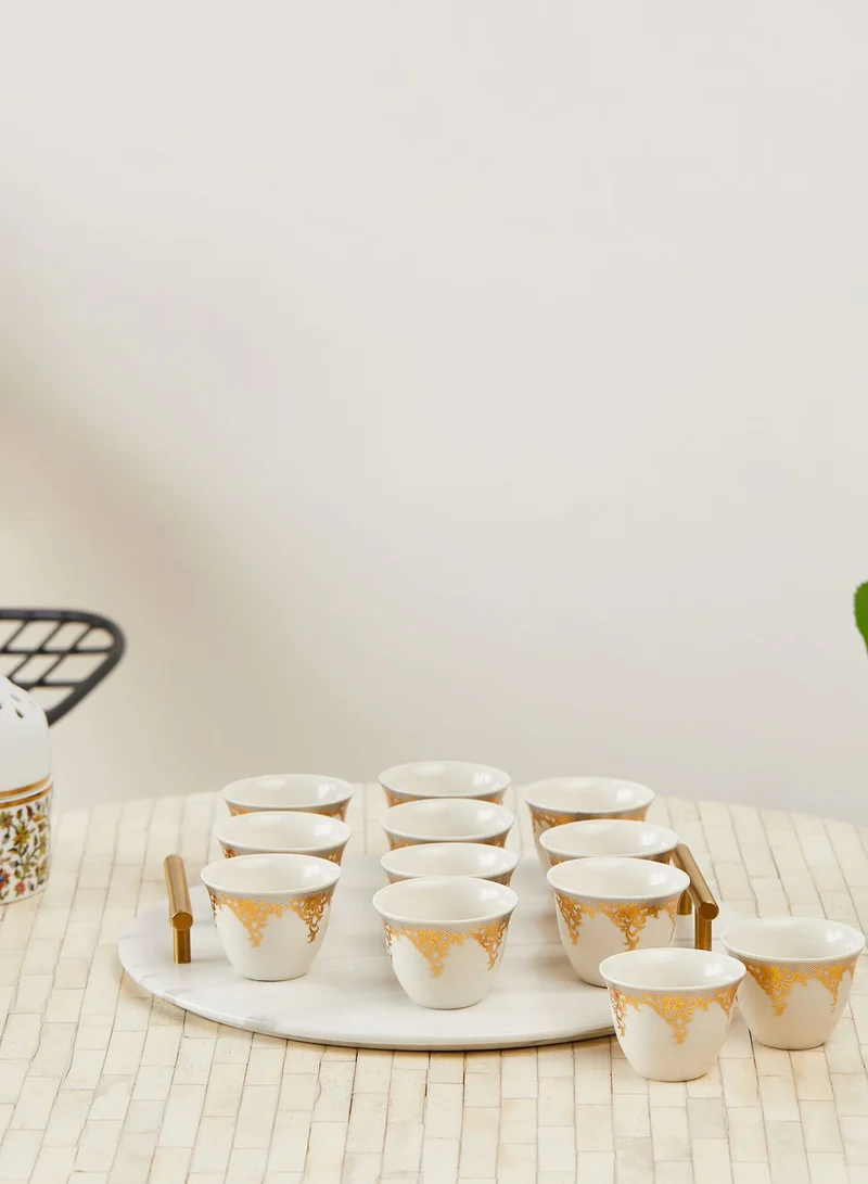 Nimah Set Of 12 Ceramic Arabic Coffee Cup