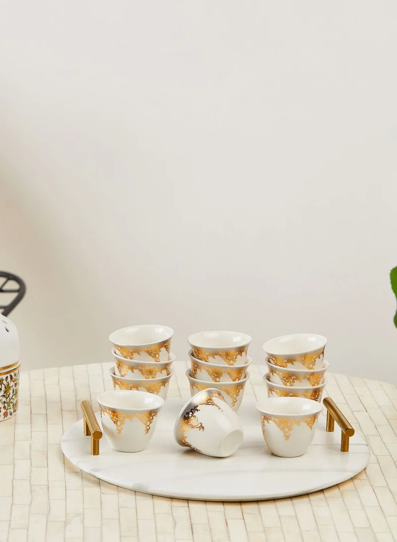Nimah Set Of 12 Ceramic Arabic Coffee Cup