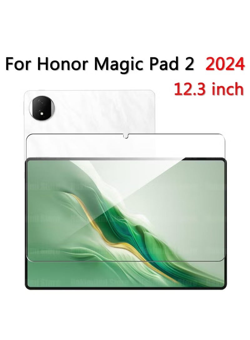 ميجوفاست قطعة واحدة متوافقة مع جهاز Honor MagicPad 2 2024 (12.3 بوصة) واقي شاشة زجاجي مقوى عالي الدقة مقاوم للخدش ومضاد للسقوط - Image 2