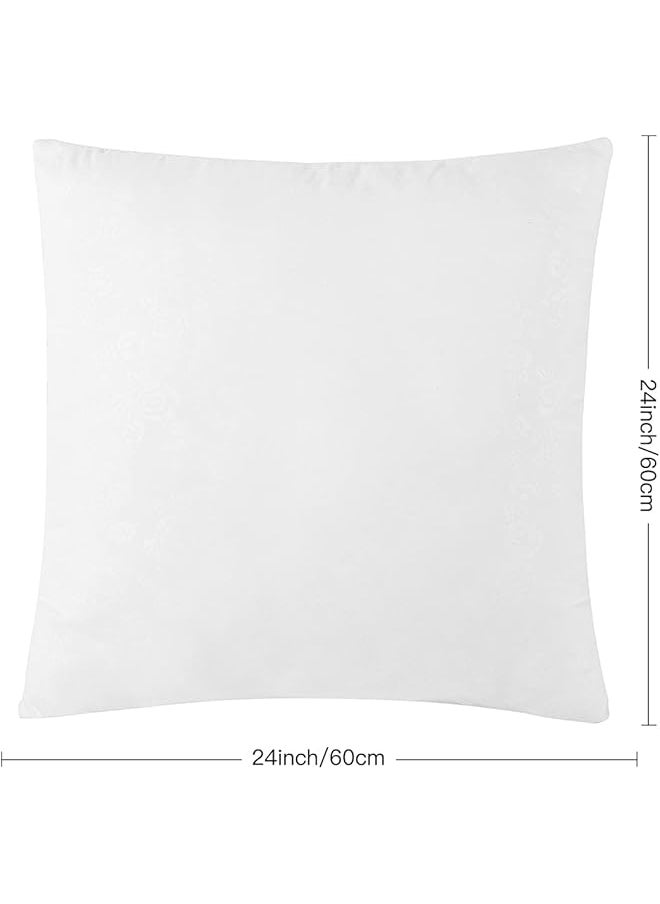 erorex - Cushion Filler 60X60 Set For 4 Square With Cotton Cover Euro Decoration Cushion Inner 7D Hollowfibre Filling Throw Pillows Inserts For Sofa Couch Bed Indoor Office Decor - Image 1