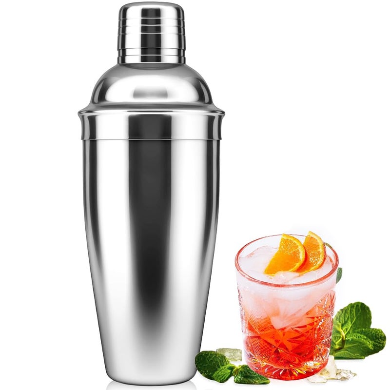NewGF Cocktail Shaker,Drink Mixer with Built-in Strainer for Mixing Drinks Margaritas,Beginner Friendly - Image 1