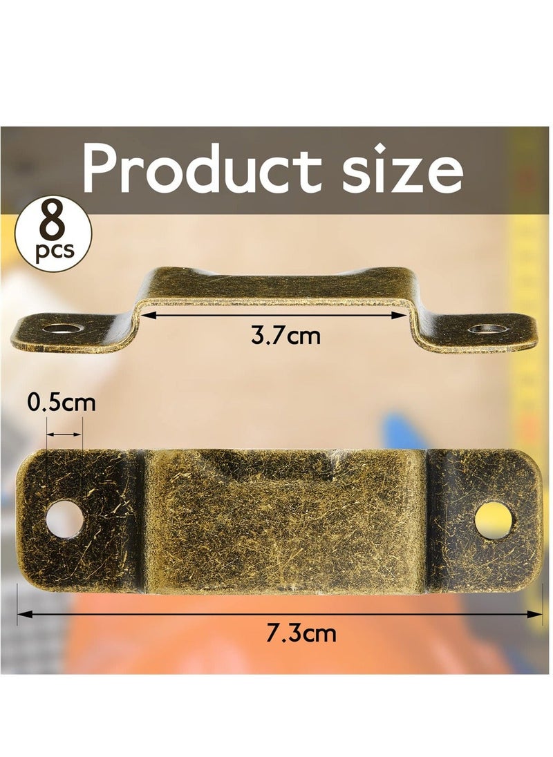 Y&D Metal Tape Measure Holder Clip, Small Clip Measuring Holster With Rivets for Drill Leather Pocket Tool Belt Bronze  - Image 3