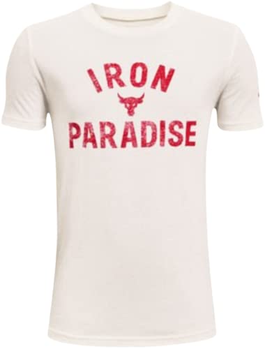 Under Armour Boys' Project Rock Graphic T-Shirt (as1, Alpha, l, Regular, Onyx White/Red - 112) - Image 4