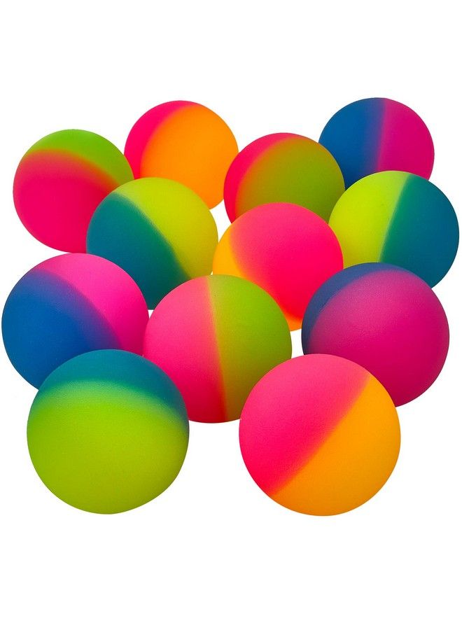 Bedwina Jumbo Super Bouncy Balls (Pack Of 12) 2.35 Inch Balls For Kids In Bright Assorted Multi Colors For Birthday Party Favors And Carnival Prizes In Bulk - Image 3