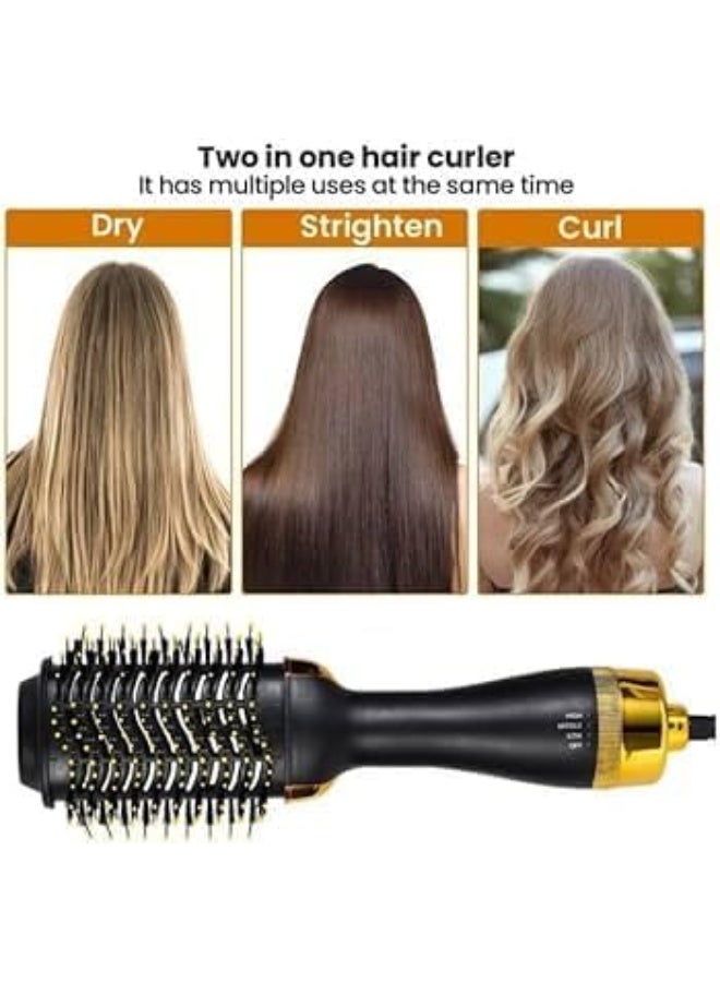 هوم جولد فرشاة مجفف الشعر، 4  في 1 من هوم جولد 1200 واط لتصفيف الشعر وتنشيف الشعر وفرد الشعر ولصالونات التجميل - Image 3