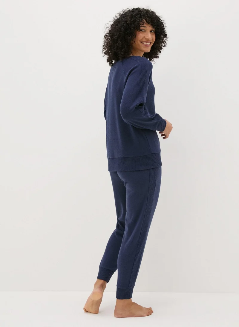 Matalan Navy Lounge Bottoms