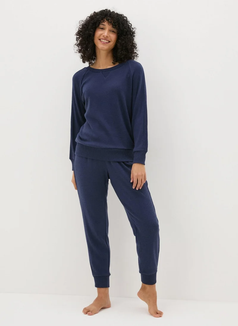 Matalan Navy Lounge Bottoms