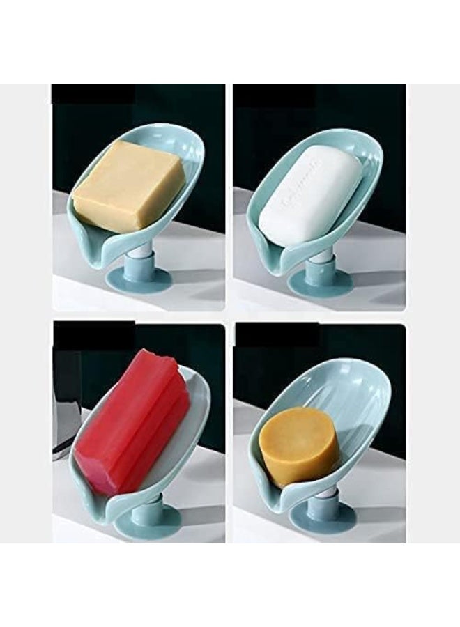 Generic Self-Draining Soap Holder with Strong Suction Base – Fast Dry Soap Dish for Bathroom & Kitchen Sink – Keeps Soap Clean & Dry, No Residue – 1 Piece, Multicolor - Image 4