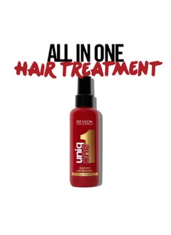 Revlon Professional UniqOne Leave In Conditioner Classic Duo Pack Gifts For Women Men Hair Treatment For Shine And Frizz Control 2 x 150ml  - Image 4