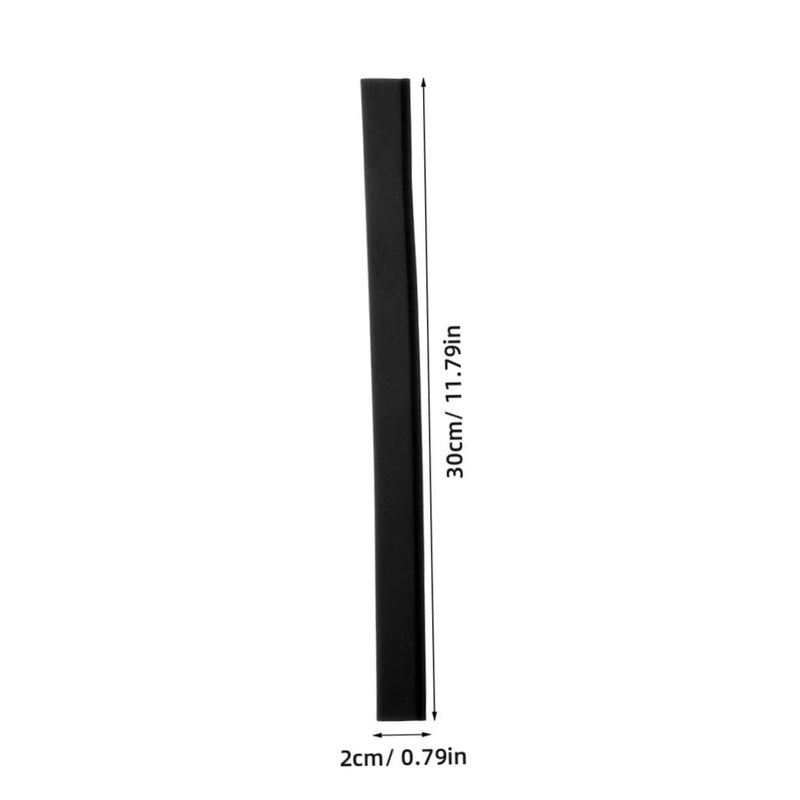 3Pcs Black Rubber Squeegee Replacement Strips For Glass Shower Doors And Car Windshields - Image 3