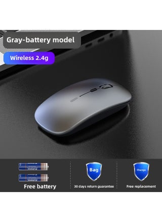 Wireless Mouse Bluetooth Mute Charging Laptop Desktop Unlimited Office Universal Mouse Other-Specifications:Gray/wireless Version [battery Version + Powerful Battery Life] - pzsku/Z115FB34B9DC202F8374EZ/45/1745942951/173d648d-2a7f-481f-bb0d-ab5e7486dadf