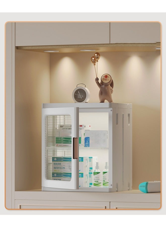 keke Single Layer Clear Folding Storage Boxes with Wheels - Image 1