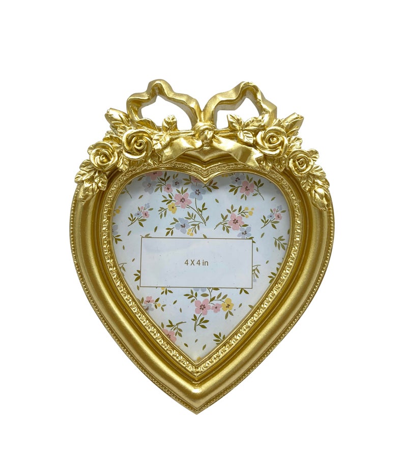 Aispama 44 Gold Heart Resin Frame - Image 1
