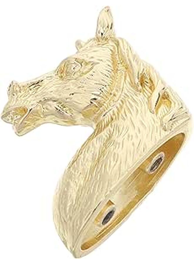 Vintage Zinc Alloy Brass Horse Head Cabinet Pulls Self Stick Drawer Handles for Furniture - Image 1