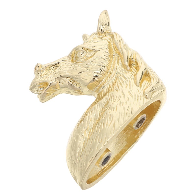 Vintage Zinc Alloy Brass Horse Head Cabinet Pulls Self Stick Drawer Handles for Furniture - Image 2
