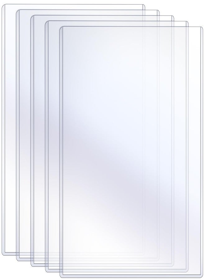 Sherr 5 Pcs Rigid Print Protectors Fit 24 x 36 Inch Poster Paper, Top Loading Page Protectors Plastic Poster Sleeves PVC Clear Sheet Holder to Display Photo Document Magazine Certificate - Image 1