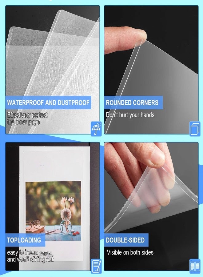 Sherr 5 Pcs Rigid Print Protectors Fit 24 x 36 Inch Poster Paper, Top Loading Page Protectors Plastic Poster Sleeves PVC Clear Sheet Holder to Display Photo Document Magazine Certificate - Image 4