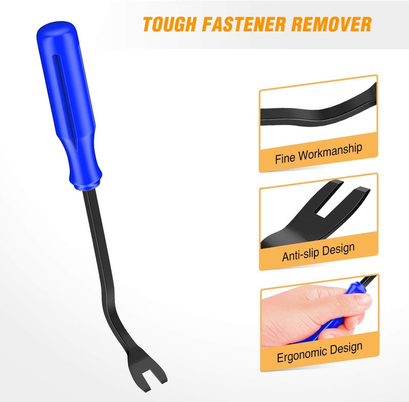 GOOACC GRC-90 Set 8PCS Auto Trim Scratch Pry Car Audio Dash Door Panel Window Molding Fastener Remover Tool Kit-Blue - Image 4