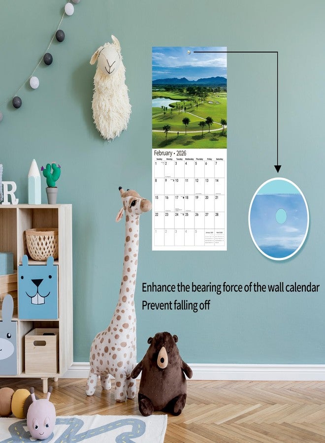windrio 2026 Wall Calendar,Calendar 2026, November 2025 - December 2026, Wall Calendar Golf Courses, 12" x 24" Opened,Full Page Months Thick & Sturdy Paper for Gift Perfect Calendar Organizing & Planning - Image 4