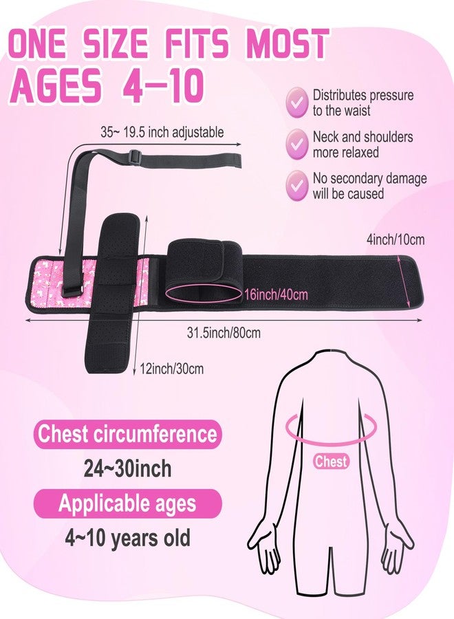 Evervibe Kids Arm Sling Pediatric Shoulder Immobilizer Collarbone Brace Elbow Support Arm Bands Elbow Wrist Sling for Toddler Boy Girl Broken, Fractured Injury(Unicorn Style) - Image 2