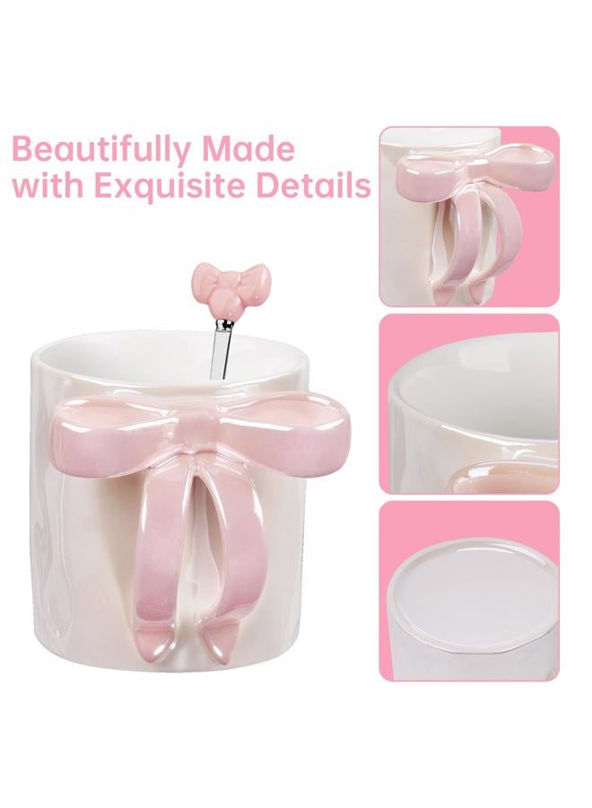 NiHome Ceramic Coffee Mug (Pink Bow) - Image 3