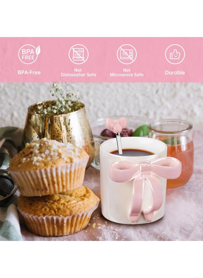 NiHome Ceramic Coffee Mug (Pink Bow) - Image 2