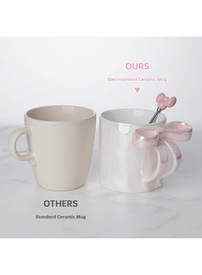 NiHome Ceramic Coffee Mug (Pink Bow) - Image 4