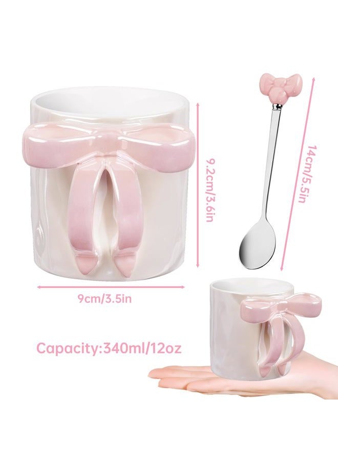 NiHome Ceramic Coffee Mug (Pink Bow) - Image 5