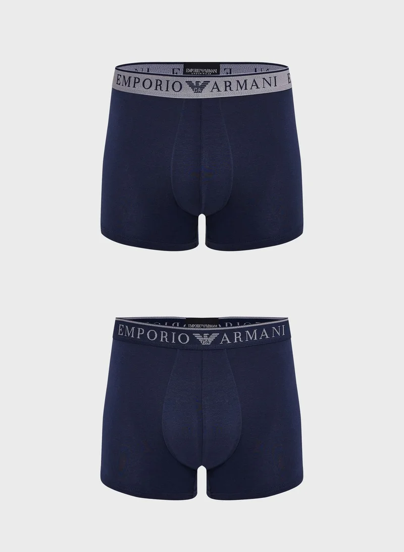 EMPORIO ARMANI 2 Pack Logo Band Assorted Briefs