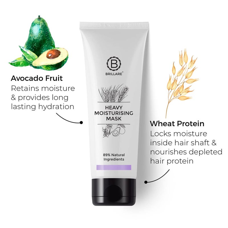 Brillare Professional Heavy Moisturising Hair Mask Brillare Pure Coconut Oil Combo - Image 4