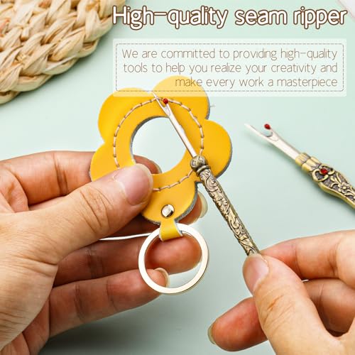 ZMAAGG Vintage Seam Rippers, Stitch Remover Tool, Thread Ripper, Metal Seam Rippers for Sewing Needle Work Hand Sewing Knitting Craft - Image 5