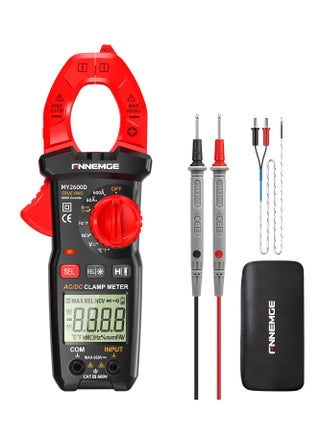 Digital Clamp Meter DC/AC Current: 0-600A, Multimeter True RMS 6000 Counts, NCV Measurement for AC/DC Current, Voltage, Resistance, Capacitance, and Temperature - pzsku/Z11604A208CDFF9F0F4BAZ/45/_/1738831069/dc340df0-ba14-4a19-9c57-4477522bcb38