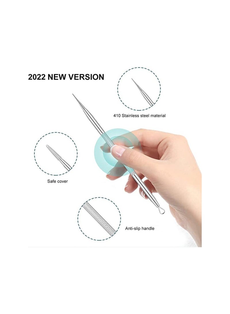 Stainless Steel Pimple Extractor Blackhead Removal Tool Risk Free Treatment for Blemish,Whitehead Popping - Image 4
