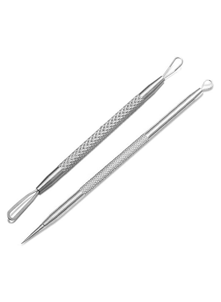 Stainless Steel Pimple Extractor Blackhead Removal Tool Risk Free Treatment for Blemish,Whitehead Popping - Image 1
