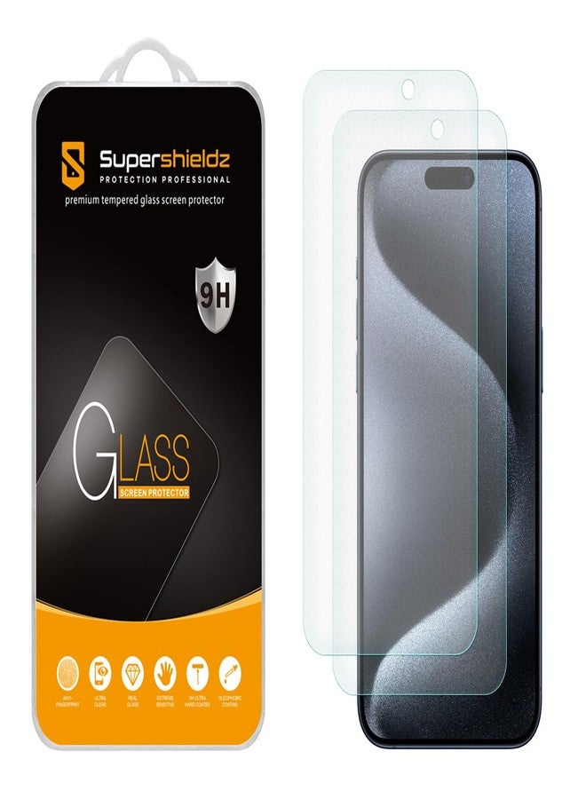 Supershieldz (2 Pack) Anti Glare (Matte) Screen Protector Designed for iPhone 15 Pro Max (6.7 inch) [Tempered Glass] Anti Fingerprint, Anti Scratch, Bubble Free - Image 1